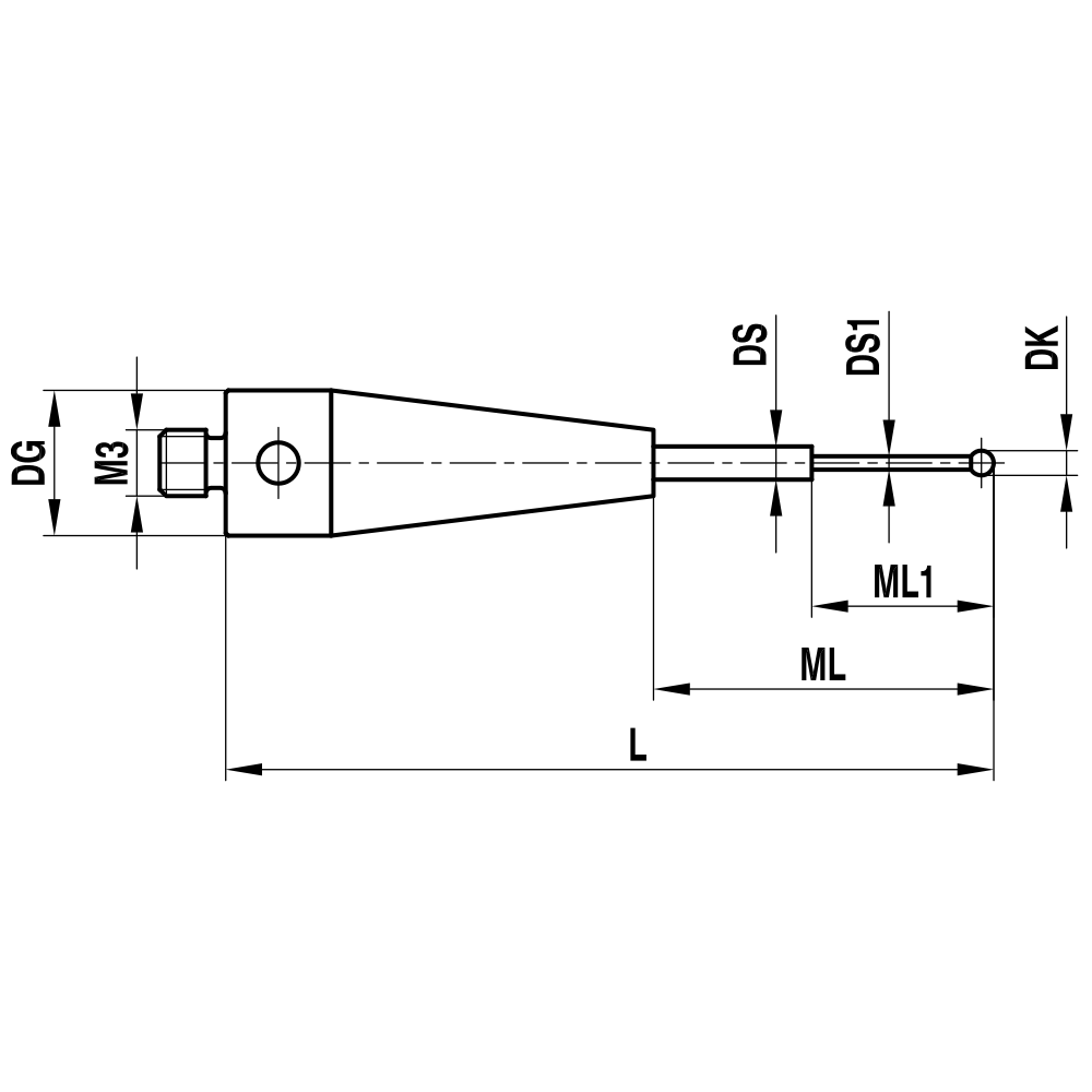 Zeichnung vom Produkt TH M3 005 04 022