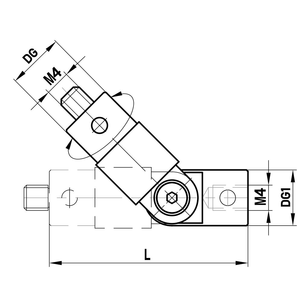Zeichnung vom Produkt GI M4 000 09 033