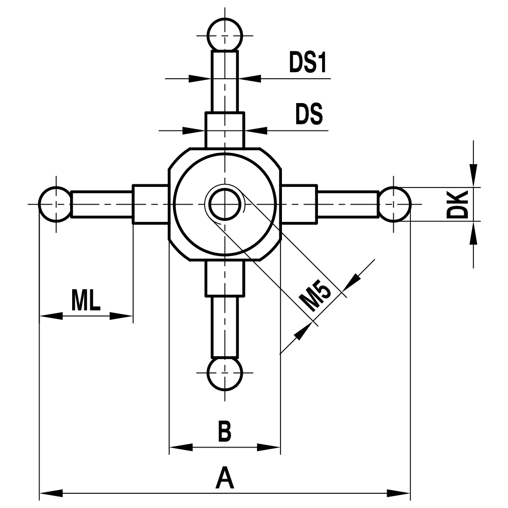 Zeichnung vom Produkt WT M5 025 15 045