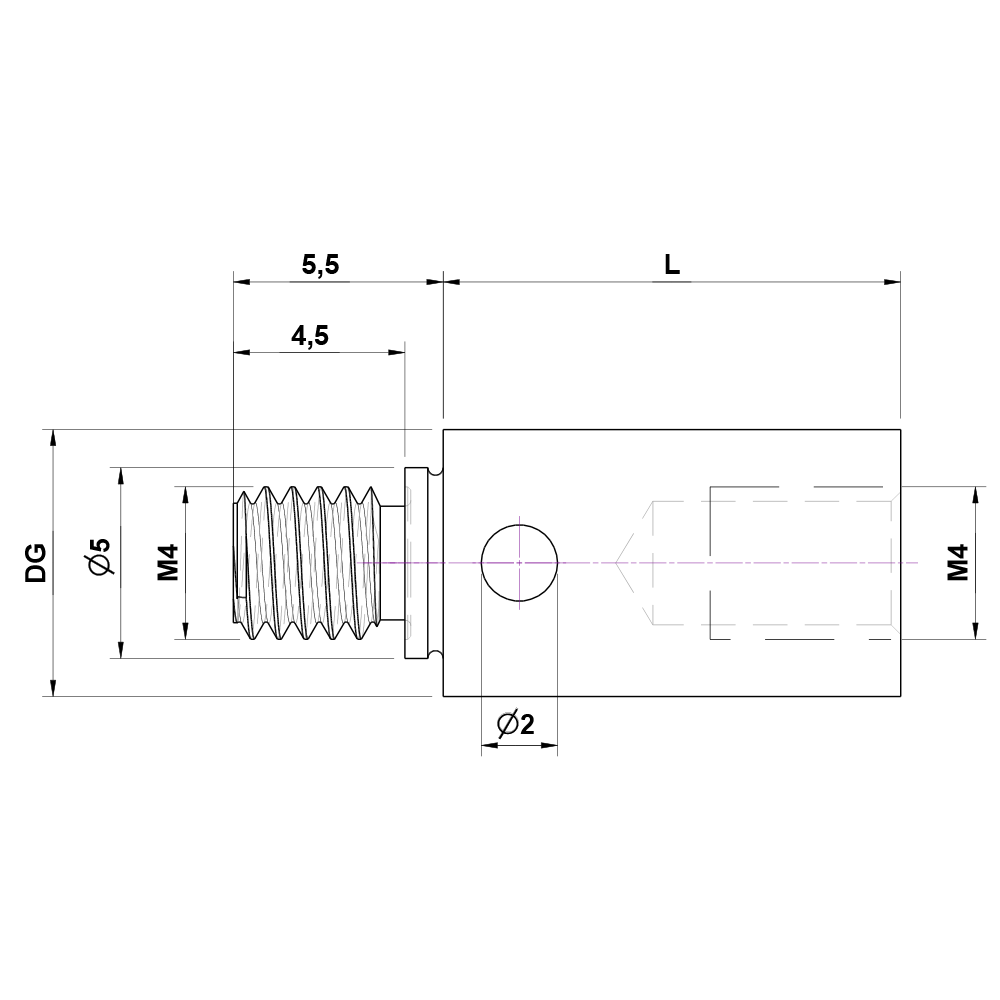 Zeichnung vom Produkt RI M4 M4B 007012