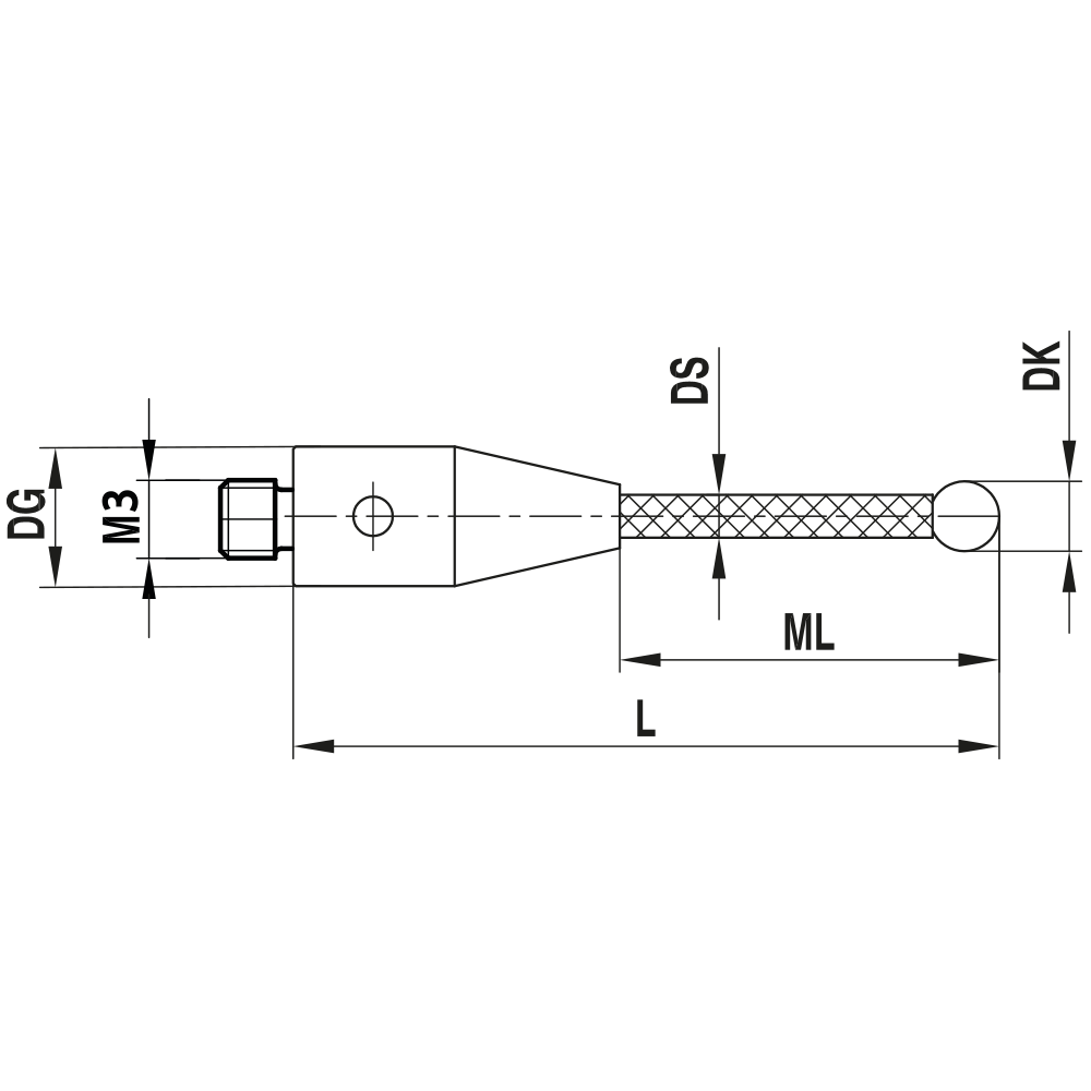 Zeichnung vom Produkt TC M3 030 05 033