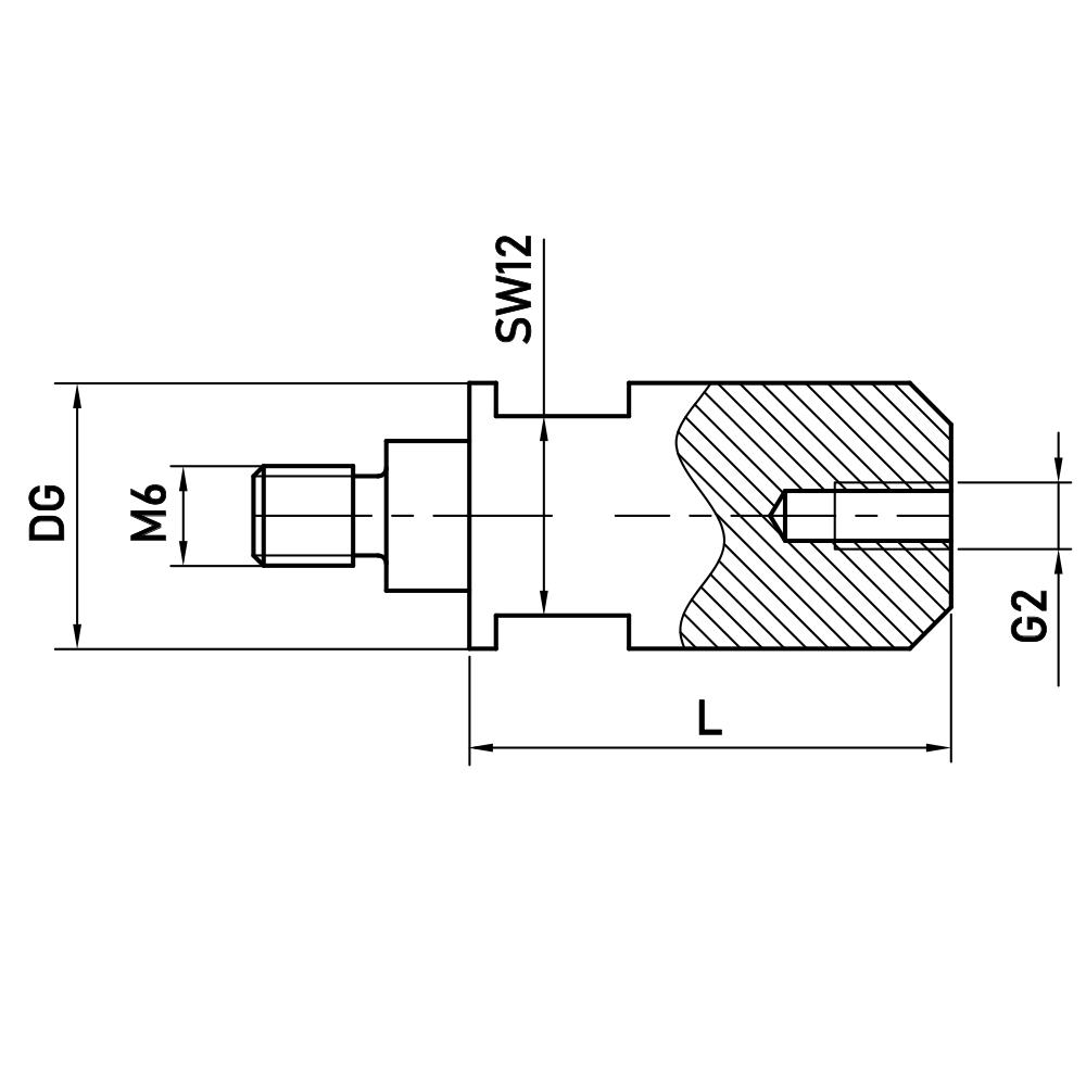 Zeichnung vom Produkt RI M6 400 16 029