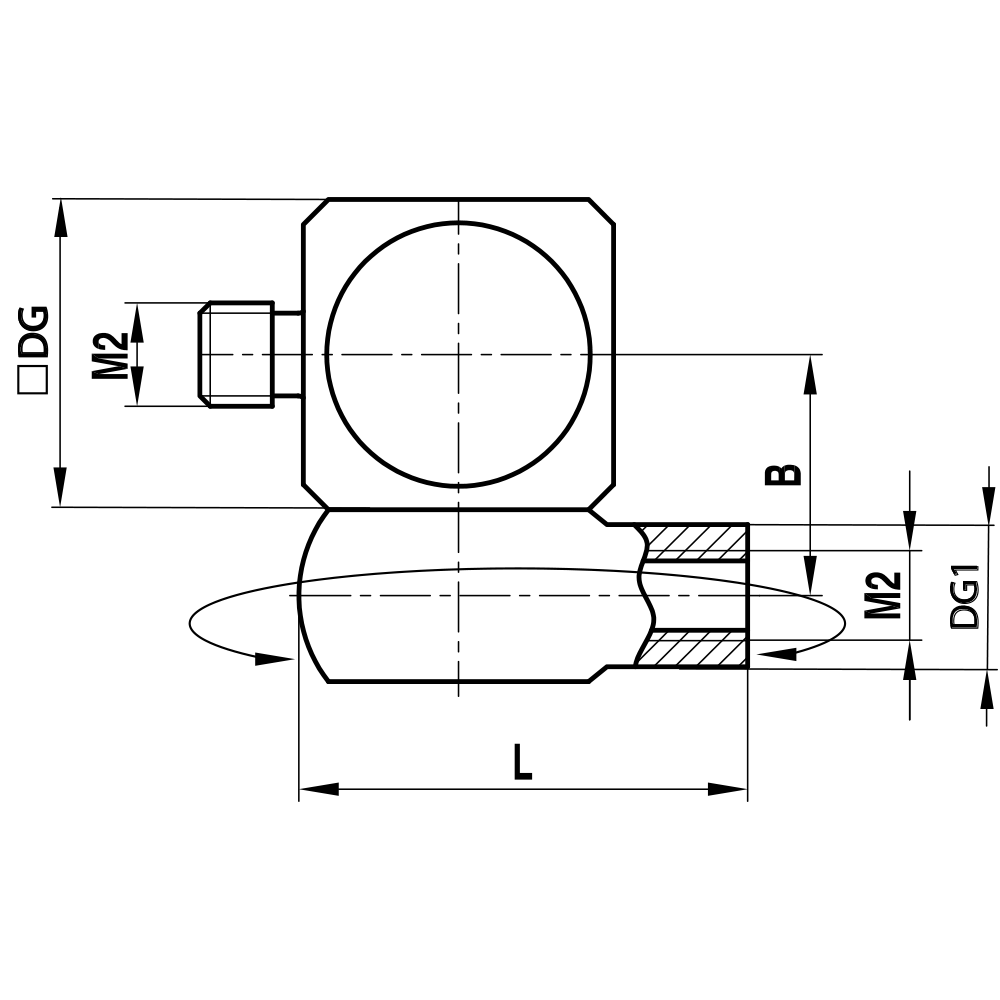 Zeichnung vom Produkt DI M2 000 04 008