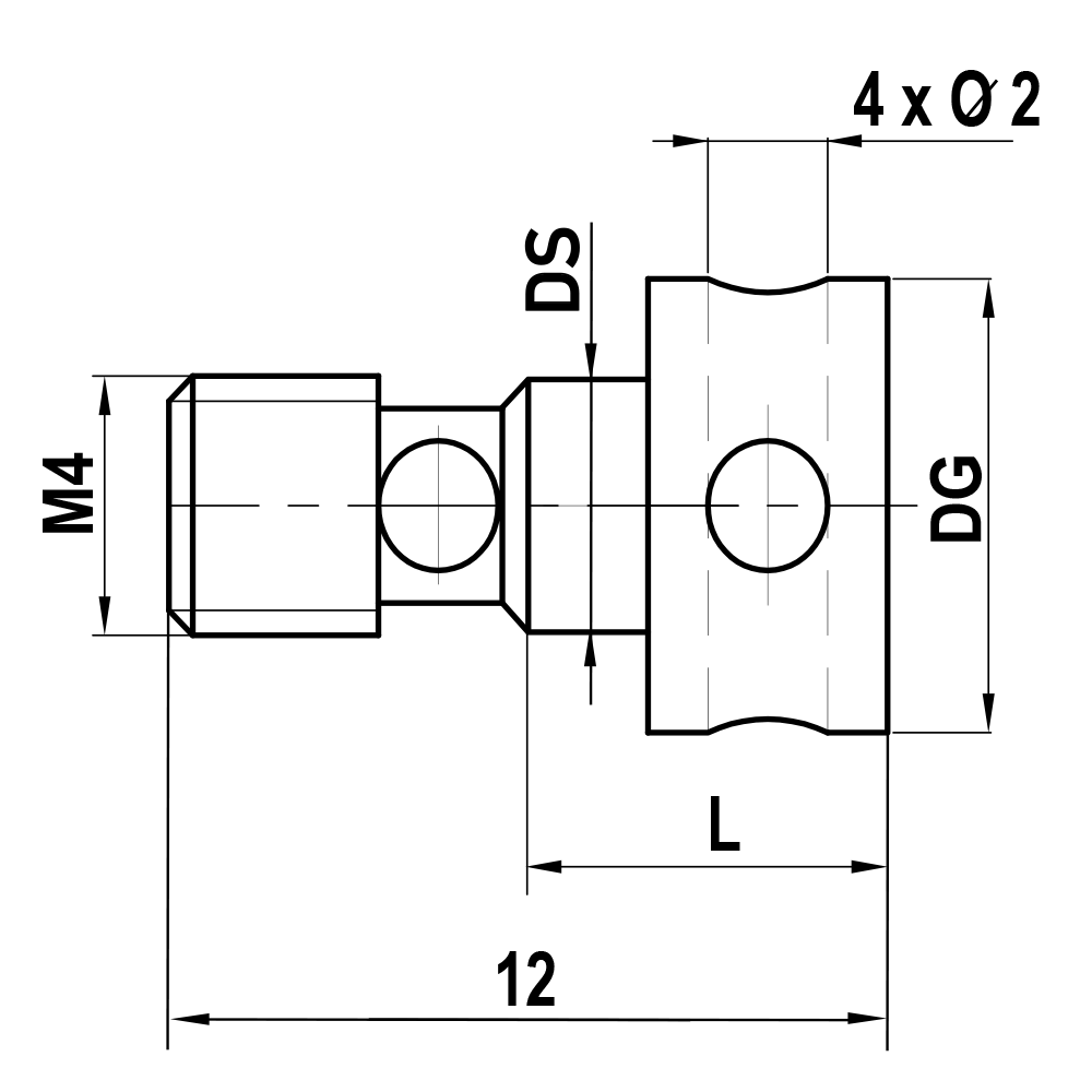 Zeichnung vom Produkt BI M4 000 07 006