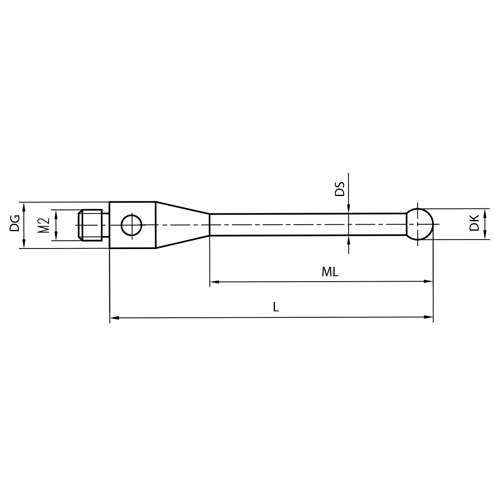 Zeichnung vom Produkt TI M2 040 03 022