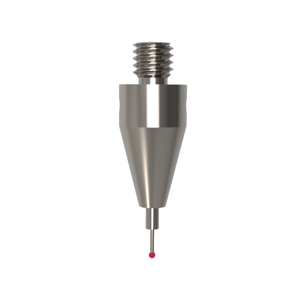 Gerade Taster;  Grundkörper: Titan; Schaft: Hartmetall; Kugel: Rubin