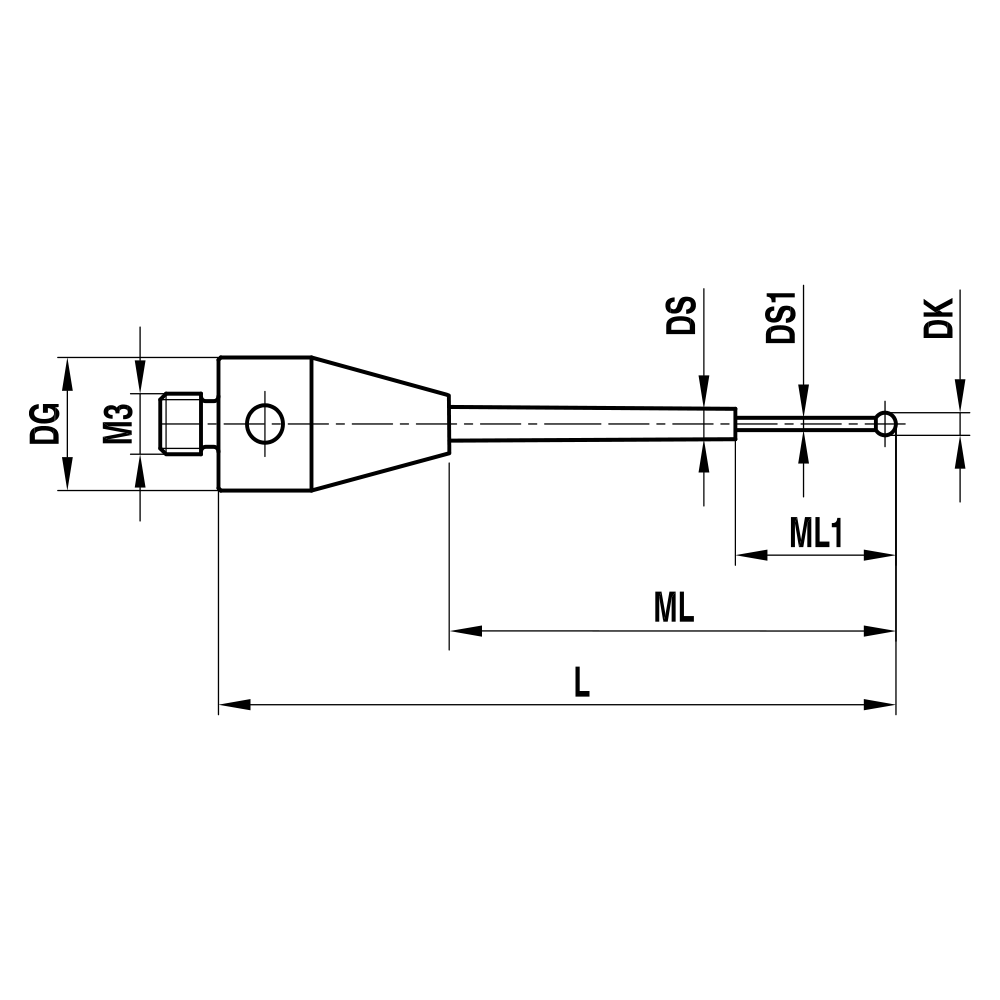 Zeichnung vom Produkt TH M3 003 05 013
