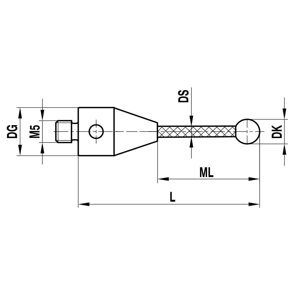 Zeichnung vom Produkt TC M5 050 11 075