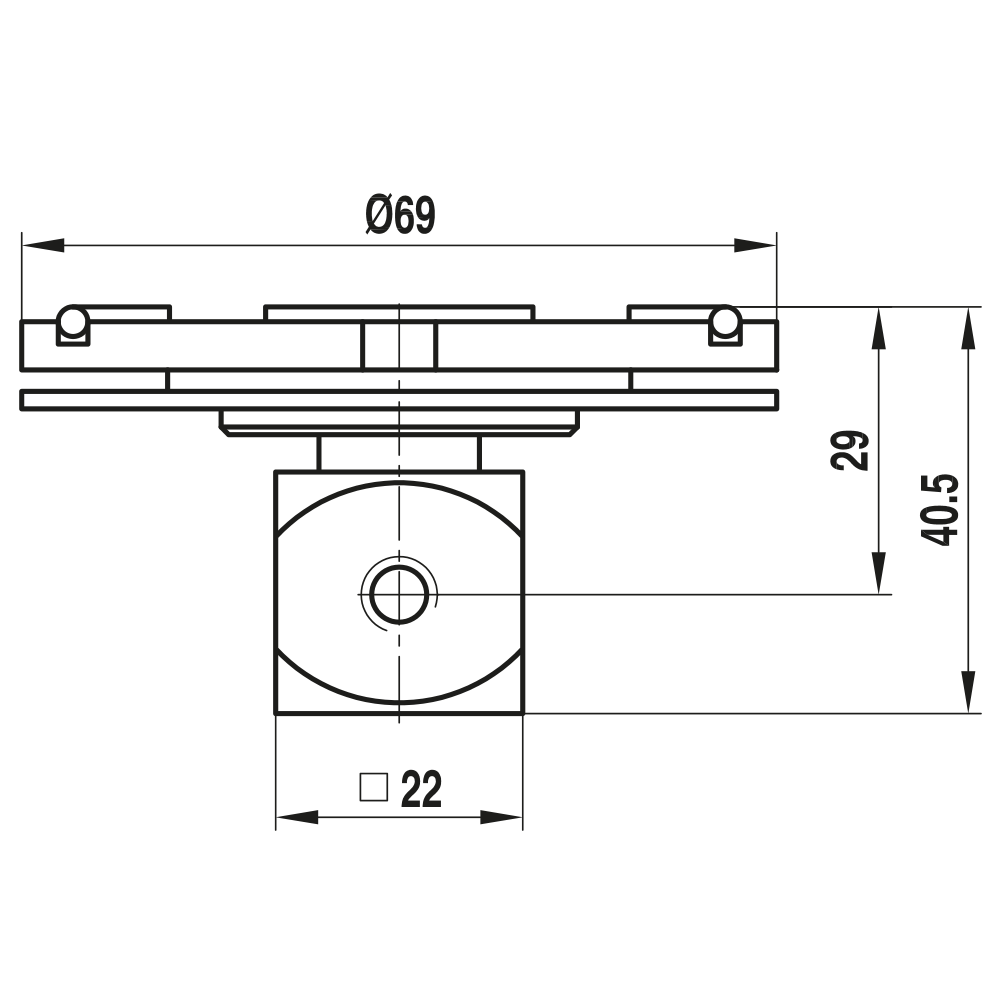 Zeichnung vom Produkt TP M5 MES SO 001