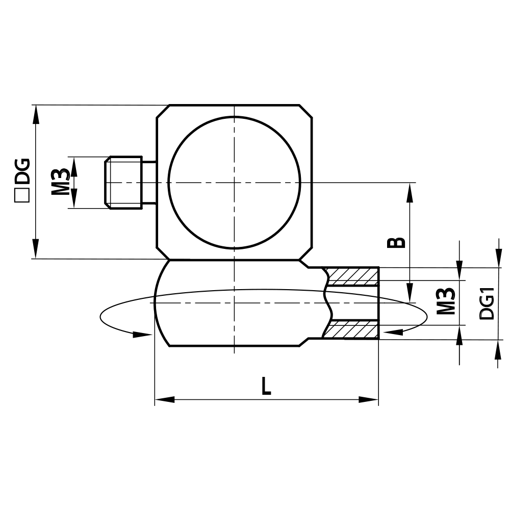 Zeichnung vom Produkt DI M3 000 06 012