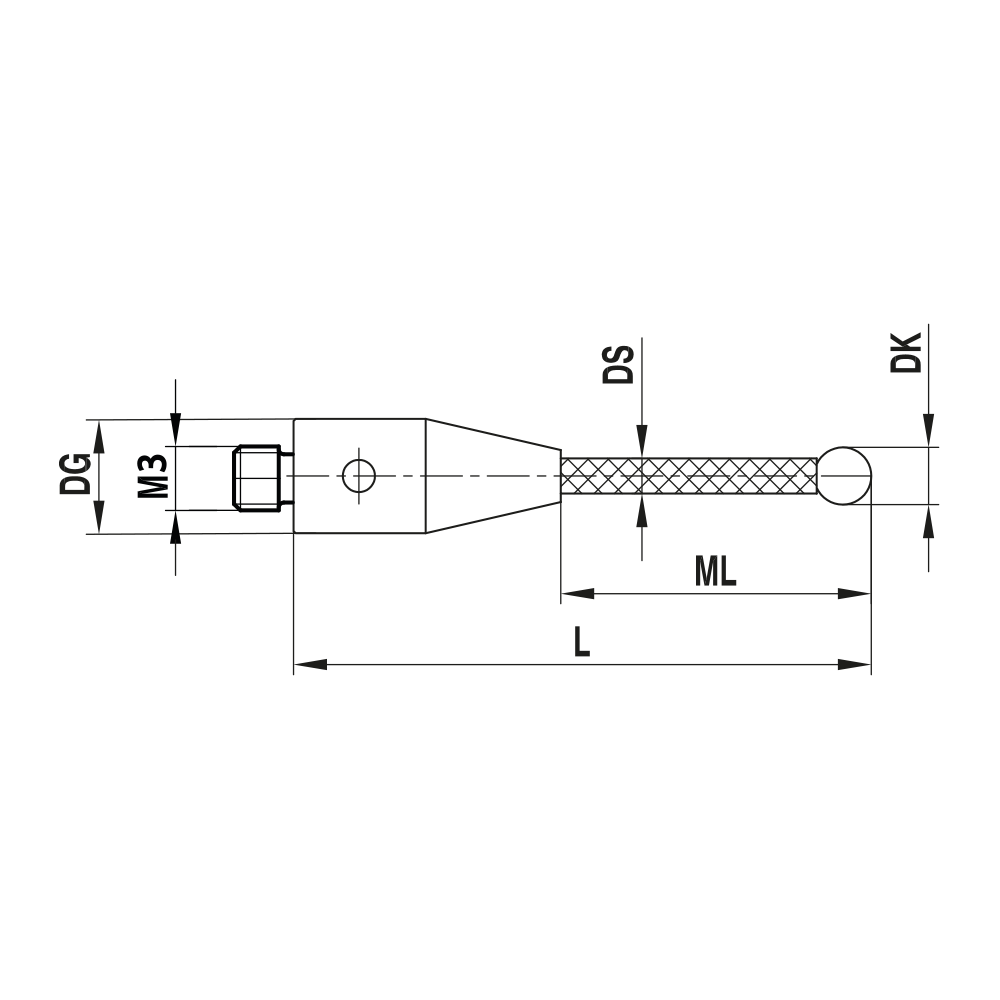Zeichnung vom Produkt TC M3 030 05 040/2,0