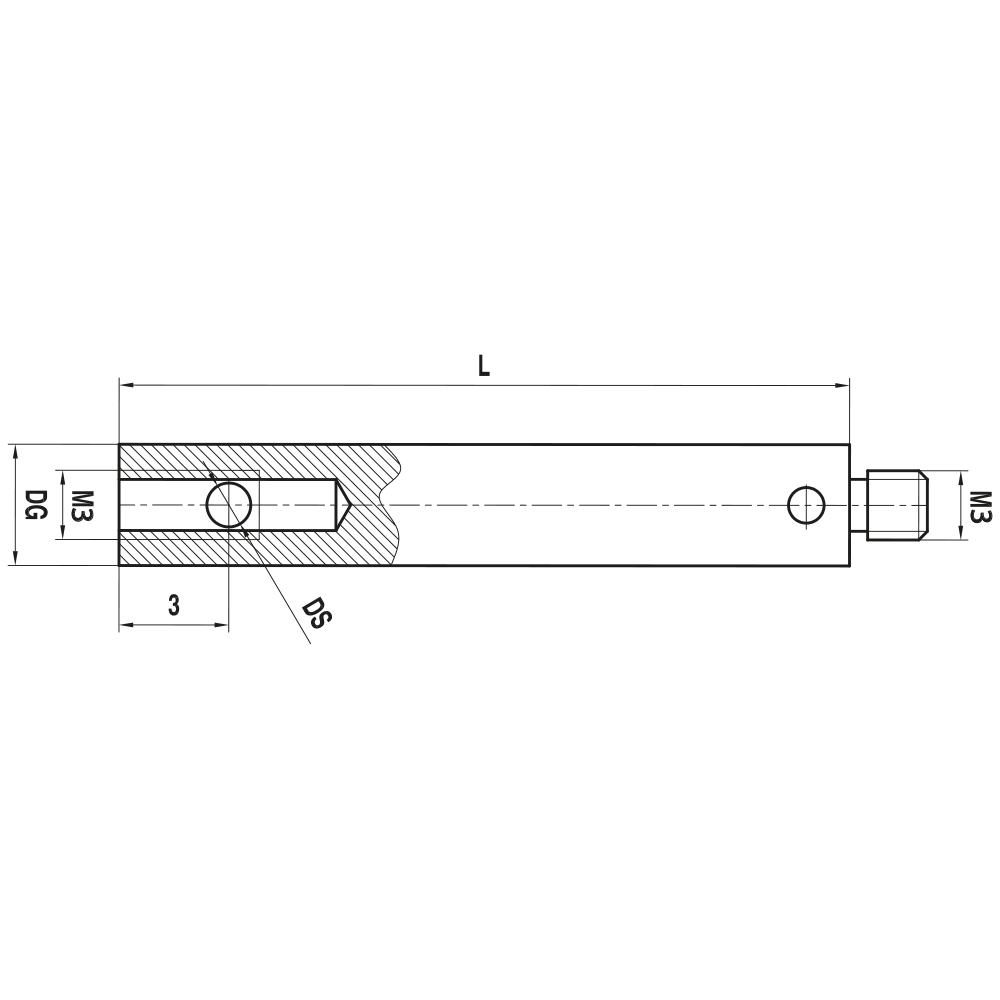 Zeichnung vom Produkt KH M3 010 04 030